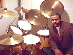 Richard Seals with custom Rikard Drums